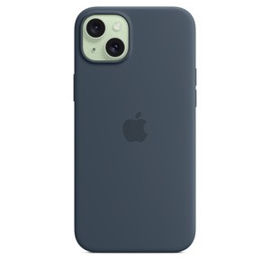 APPLE iPhone 15 Plus Silicone Case with MagSafe - Storm Blue