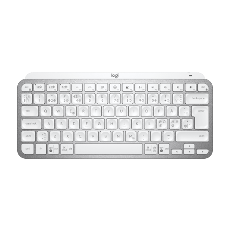 LOGITECH MX Keys Mini Office keyboard backlit Bluetooth QWERTY Nordic Danish/Finnish/Norwegian/Swedish pale grey (PAN)