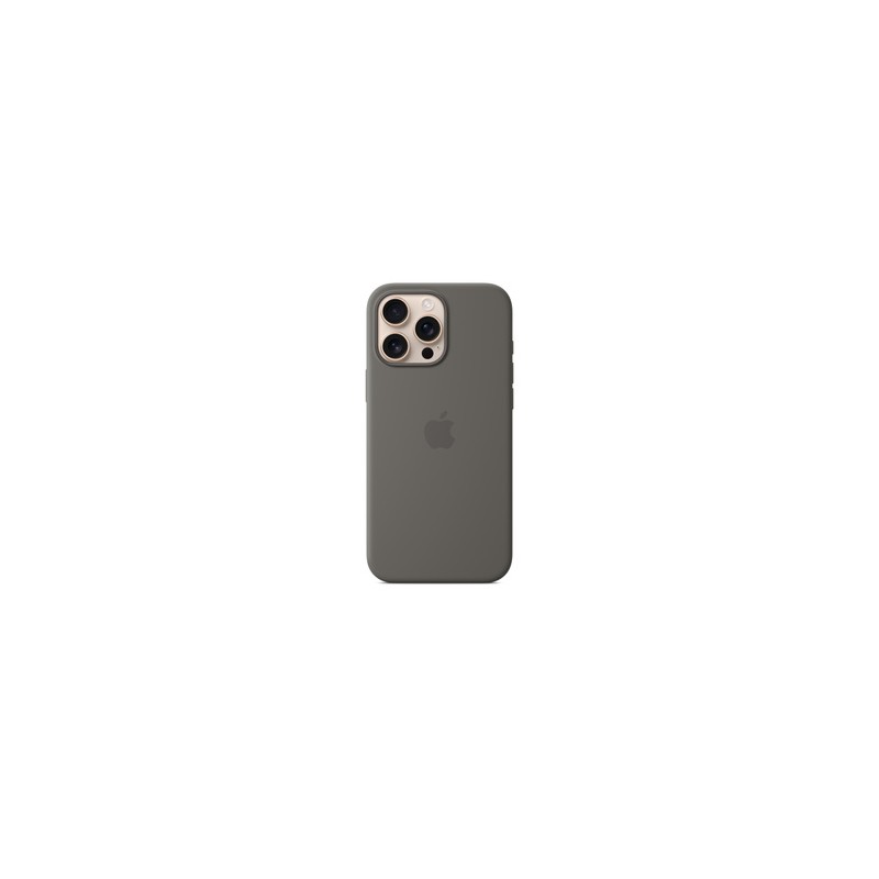 APPLE iPhone16 Pro Max Silicone Case with MagSafe - Stone Gray