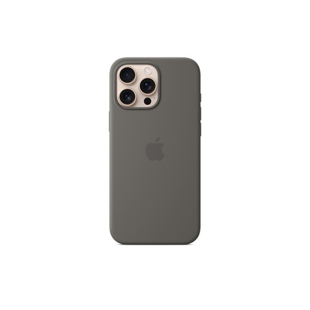 APPLE iPhone16 Pro Max Silicone Case with MagSafe - Stone Gray