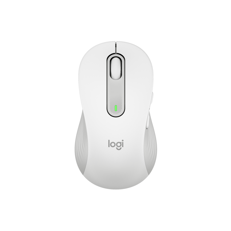 LOGITECH Signature M650 L LEFT Mouse large size left-handed optical 5 buttons wireless Bluetooth 2.4 GHz OFF-WHITE