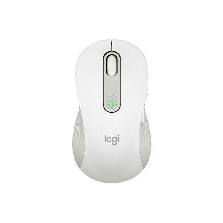 LOGITECH Signature M650 L LEFT Mouse large size left-handed optical 5 buttons wireless Bluetooth 2.4 GHz OFF-WHITE