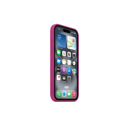 APPLE iPhone16 Silicone Case with MagSafe - Fuchsia