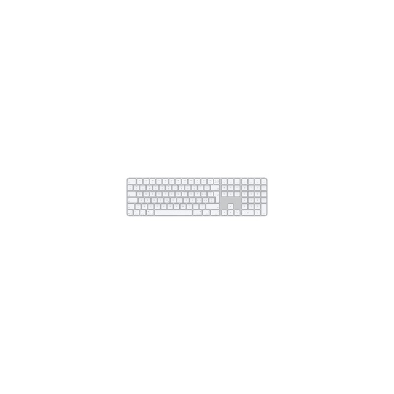 APPLE Magic Keyboard with Touch ID and Numeric Keypad for Mac models with silicon - Swiss - White Keys