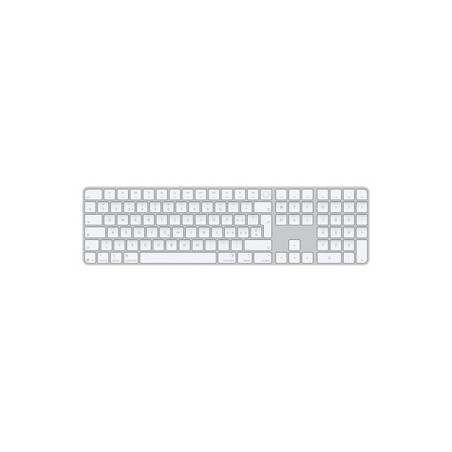 APPLE Magic Keyboard with Touch ID and Numeric Keypad for Mac models with silicon - Swiss - White Keys