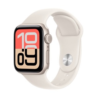 APPLE Watch SE 3GPS + Cellular 40mmStarlight Aluminium Case with Starlight Sport Band - S/M