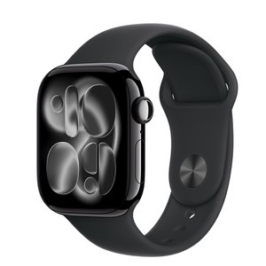 APPLE Watch Series 11GPS42mmJet Black Aluminium Case with Black Sport Band - M/L