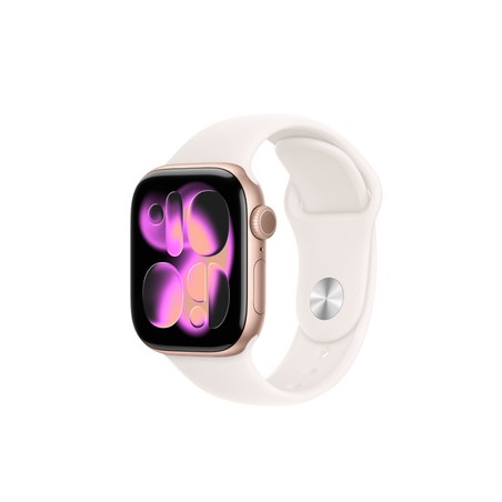 APPLE Watch Series 11GPS42mmRose Gold Aluminium Case with Light Blush Sport Band - S/M