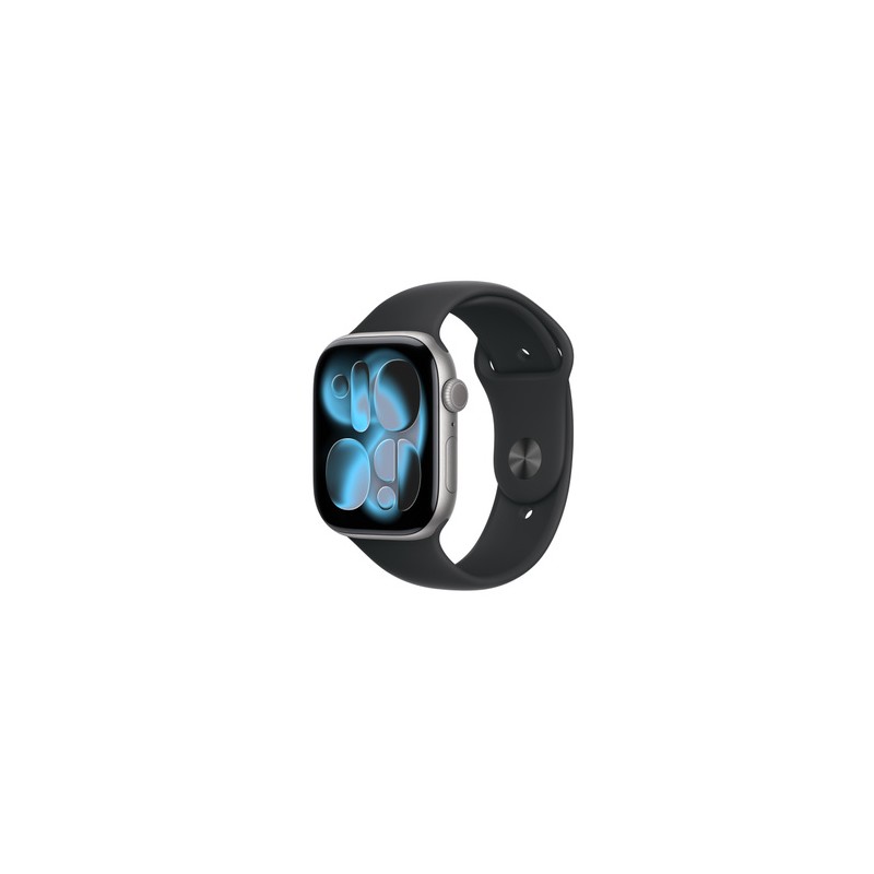 APPLE Watch Series 11GPS46mmSpace Grey Aluminium Case with Black Sport Band - M/L
