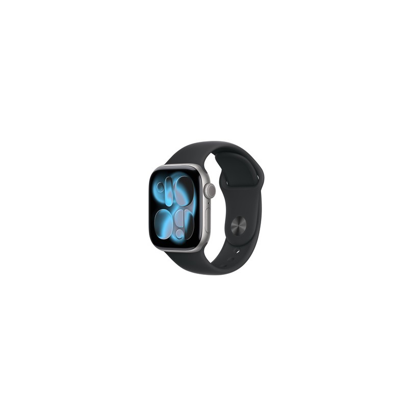 APPLE Watch Series 11GPS + Cellular 42mm Space Grey Aluminium Case with Black Sport Band - S/M
