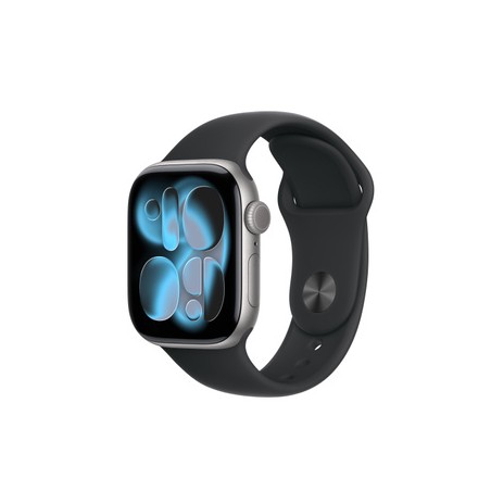 APPLE Watch Series 11GPS + Cellular 42mm Space Grey Aluminium Case with Black Sport Band - S/M