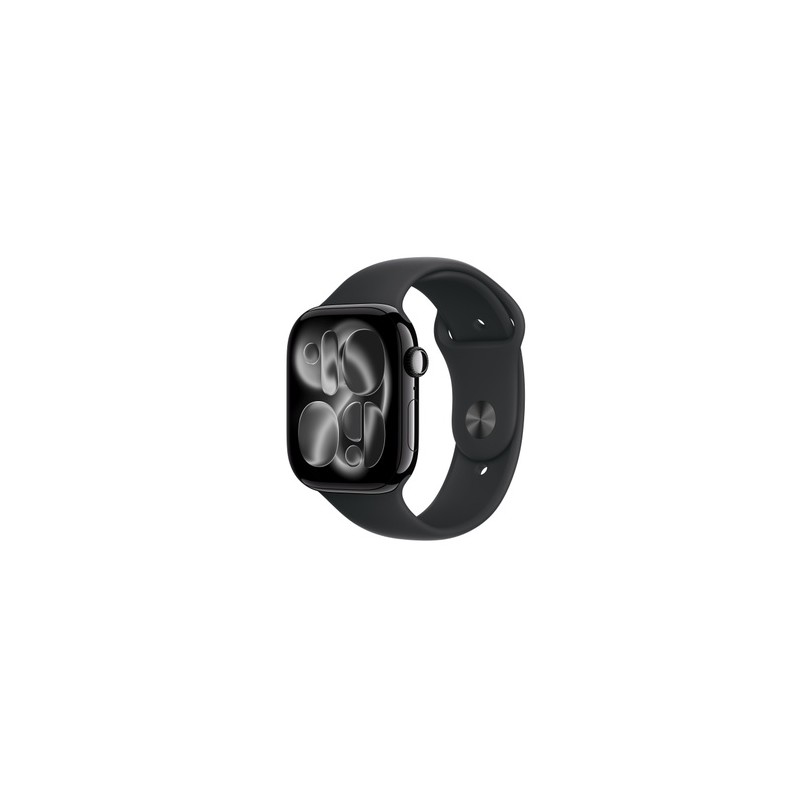 APPLE Watch Series 11GPS + Cellular 46mmJet Black Aluminium Case with Black Sport Band - S/M