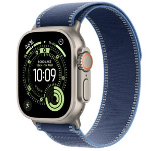 APPLE Watch Ultra 3GPS + Cellular49mmNatural Titanium Case with Blue/Bright Blue Trail Loop - S/M