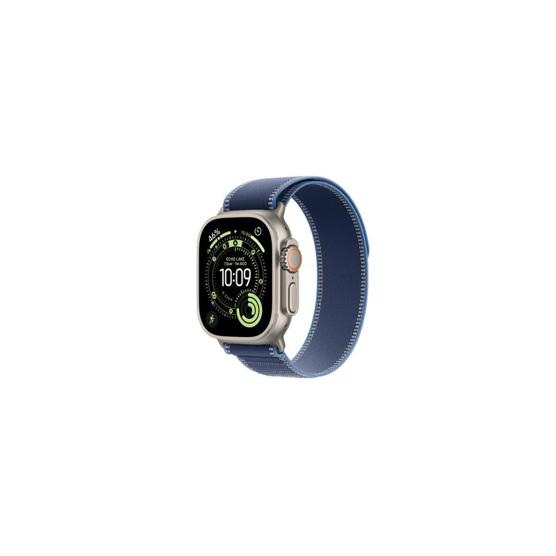APPLE Watch Ultra 3GPS + Cellular49mmNatural Titanium Case with Blue/Bright Blue Trail Loop - M/L