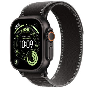 APPLE Watch Ultra 3GPS + Cellular49mmBlack Titanium Case with Black/Charcoal Trail Loop - S/M