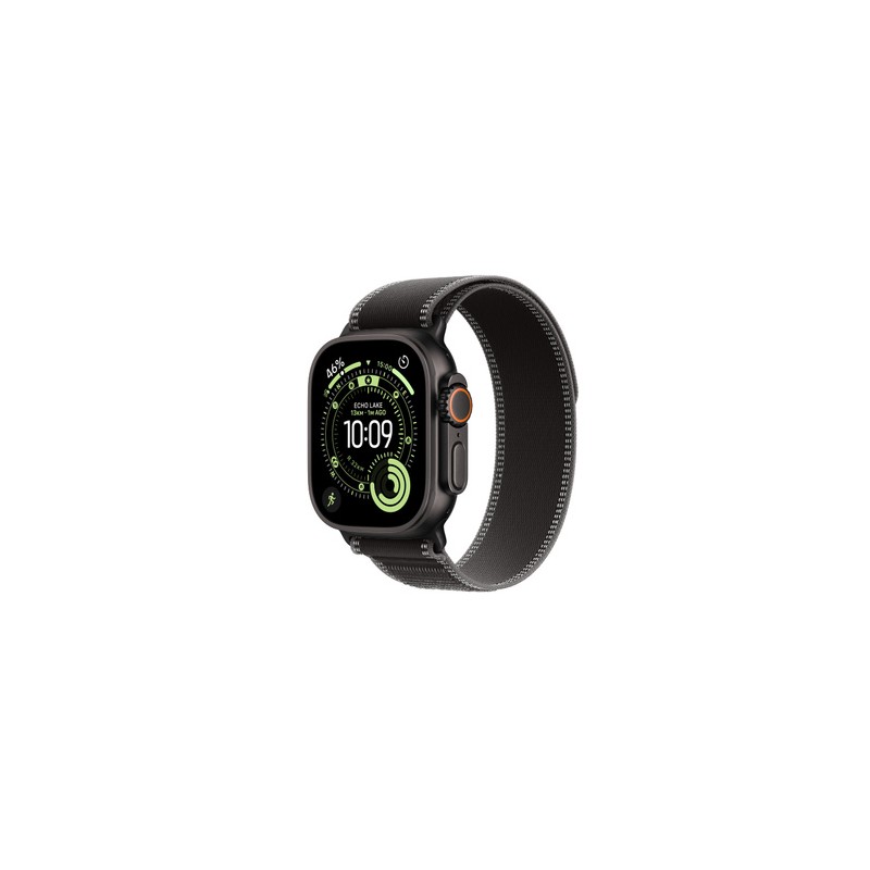 APPLE Watch Ultra 3GPS + Cellular49mmBlack Titanium Case with Black/Charcoal Trail Loop - S/M