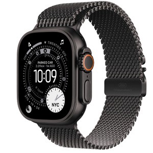 APPLE Watch Ultra 3GPS + Cellular49mmBlack Titanium Case with Black Titanium Milanese Loop - Small