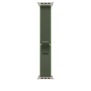 APPLE 49mm Green/Neon TrailLoop-M/L - Natural Titanium Finish