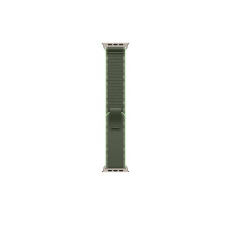 APPLE 49mm Green/Neon TrailLoop-M/L - Natural Titanium Finish