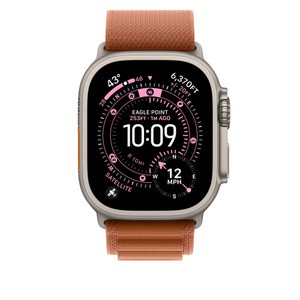 APPLE 49mm Terra Cotta AlpineLoop -Small - Natural Titanium Finish