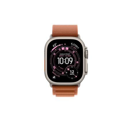 APPLE 49mm Terra Cotta AlpineLoop -Small - Natural Titanium Finish