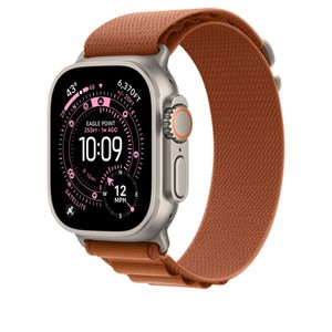 APPLE 49mm Terra Cotta AlpineLoop -Small - Natural Titanium Finish