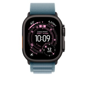 APPLE 49mm Light Blue AlpineLoop -Small - Black Titanium Finish