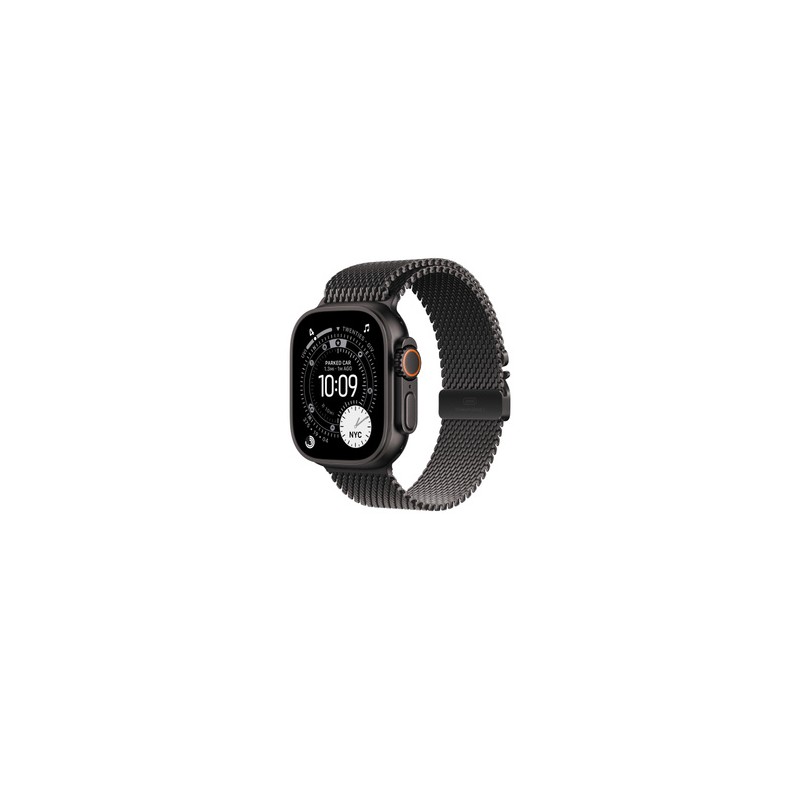 APPLE 49mm Black Titanium Milanese Loop - Large
