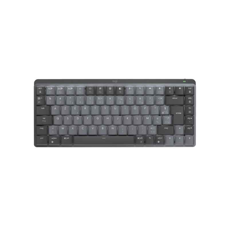 LOGITECH MX Mechanical Mini Minimalist Wireless Illuminated Keyboard - GRAPHITE - (FR) - 2.4GHZ/BT - N/A - CENTRAL - TACTILE