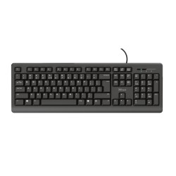 Trust Primo clavier Universel USB AZERTY Belge Noir | JDB-Info
