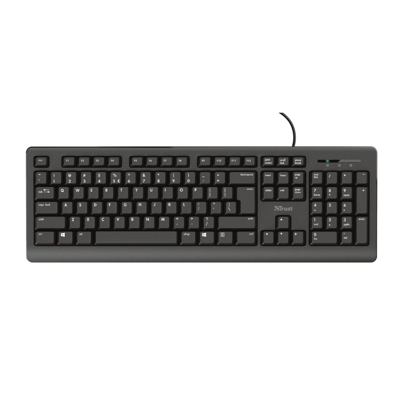 Trust Primo clavier Universel USB AZERTY Belge Noir | JDB-Info