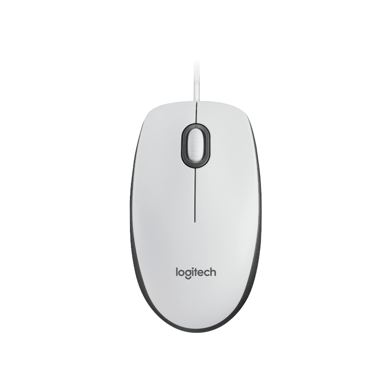 LOGITECH M100 Mouse full size right and left-handed optical 3 buttons wired USB