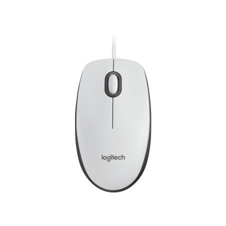 LOGITECH M100 Mouse full size right and left-handed optical 3 buttons wired USB