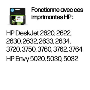 HP 304XL Tri-color Original Ink Cartridge cartouche d'encre | JDB-Info
