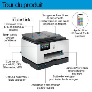 HP OfficeJet Pro 9135e AiO Printer A jet d'encre thermique | JDB-Info