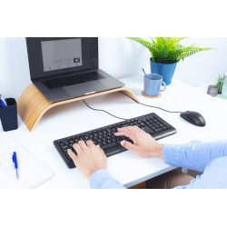 Trust Primo clavier Universel USB AZERTY Belge Noir | JDB-Info