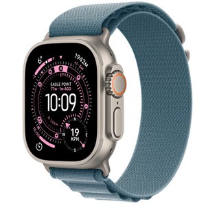 APPLE Watch Ultra 3GPS + Cellular49mmNatural Titanium Case with Light Blue Alpine Loop - Small
