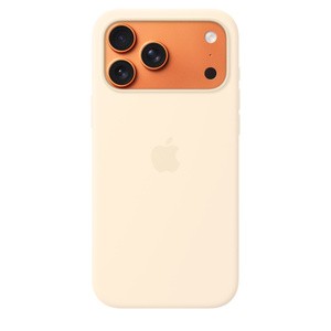 APPLE iPhone 17 Pro Max Silicone Case with MagSafe Vanilla