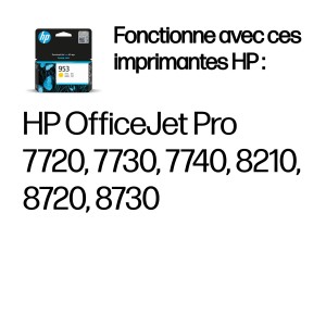 HP 953 Yellow Original Ink Cartridge cartouche d'encre 1 pi | JDB-Info