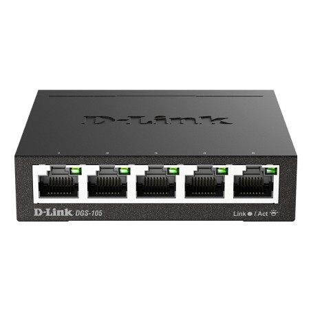 D-Link DGS-105 Non-géré L2 Gigabit Ethernet (10/100/1000) N | JDB-Info