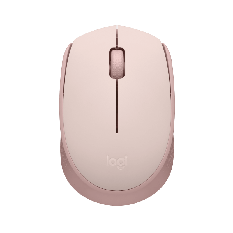 LOGITECH M171 Mouse right and left-handed optical 3 buttons wireless 2.4 GHz USB wireless receiver pink