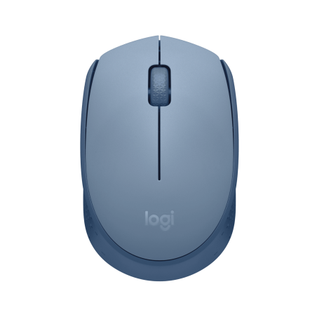 LOGITECH M171 Mouse right and left-handed optical 3 buttons wireless 2.4 GHz USB wireless receiver blue/grey