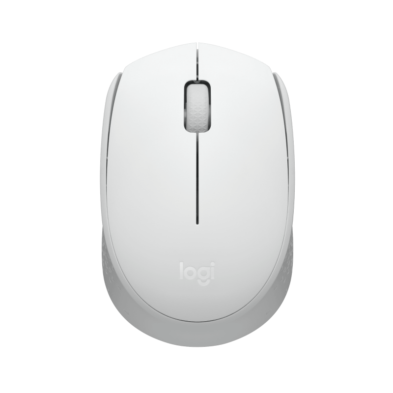 LOGITECH M171 Mouse right and left-handed optical 3 buttons wireless 2.4 GHz USB wireless receiver off-white