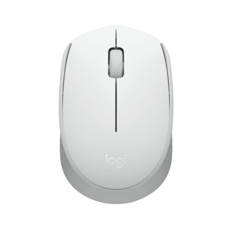 LOGITECH M171 Mouse right and left-handed optical 3 buttons wireless 2.4 GHz USB wireless receiver off-white