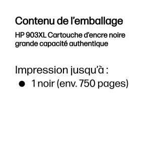 HP 903XL High Yield Black Original Ink Cartridge cartouche | JDB-Info