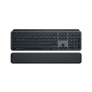 LOGITECH MX Keys S - GRAPHITE - (DE) - BT - N/A - CENTRAL-419 - PLUS PALMREST