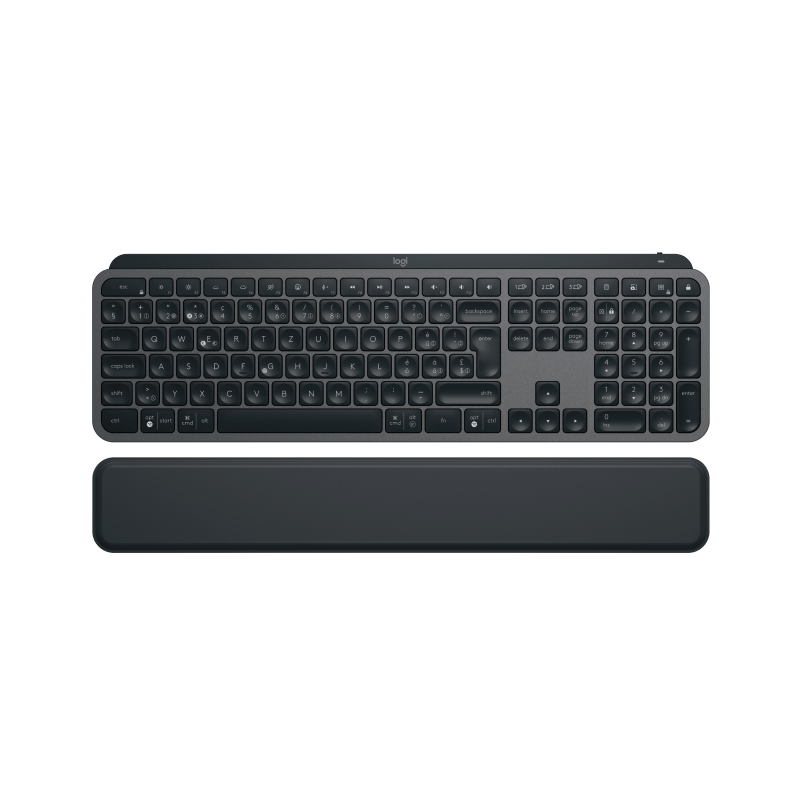 LOGITECH MX Keys S - GRAPHITE - (CH) - BT - N/A - CENTRAL-419 - PLUS PALMREST
