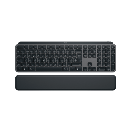 LOGITECH MX Keys S - GRAPHITE - (CH) - BT - N/A - CENTRAL-419 - PLUS PALMREST