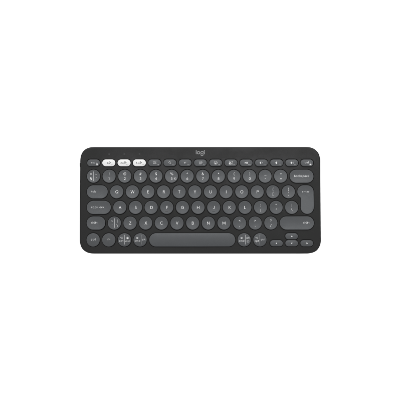 LOGITECH Pebble Keys 2 K380s - TONAL GRAPHITE - (US) INTL - BT - N/A - INTNL-973 - UNIVERSAL