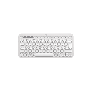 LOGITECH Pebble Keys 2 K380s Keyboard wireless Bluetooth LE QWERTY Nordic Danish/Finnish/Norwegian/Swedish tonal white (PAN)